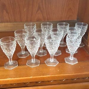 12 Small stem glasses